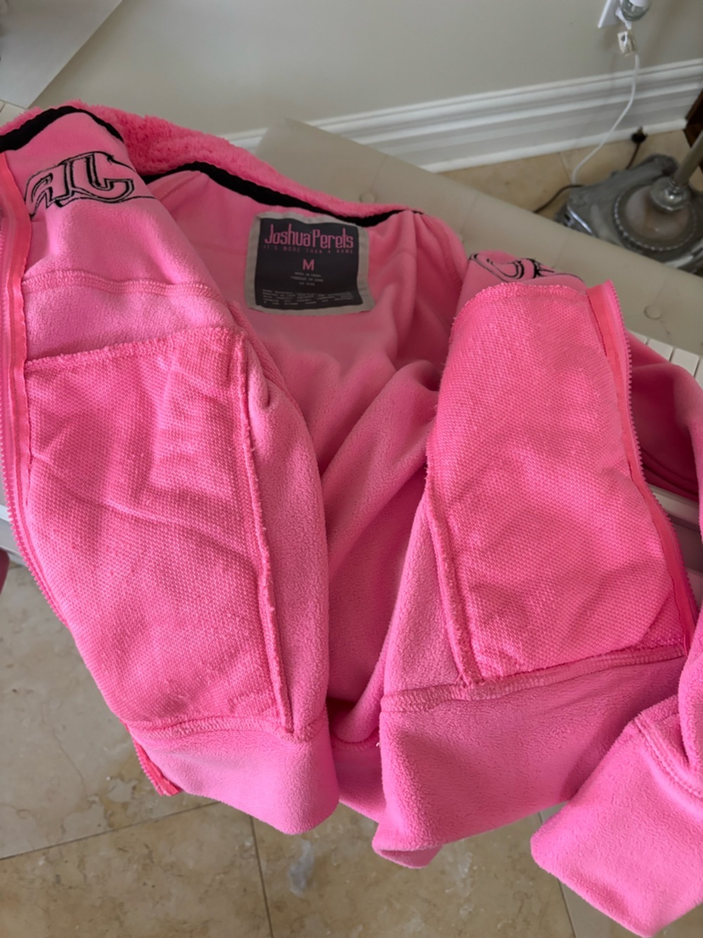 Pink JP Co. Fleece Zip-Up Jacket - Picture 12 of 15